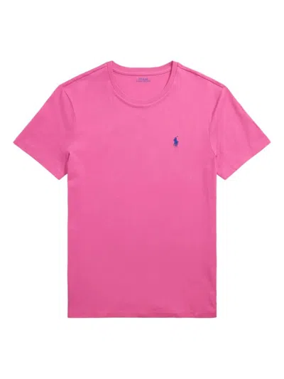 Ralph Lauren Pink Polo Pony-embroidered T-shirt