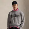 Ralph Lauren Pink Pony Classic Fit Fleece Sweatshirt In Gray
