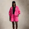 Polo Ralph Lauren Pink Pony Fleece Short In Desert Pink