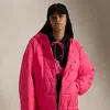 Polo Ralph Lauren Pink Pony Insulated Hooded Jacket In Wild Raspberry
