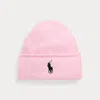 Polo Ralph Lauren Pink Pony Merino Wool Beanie In Taylor Rose