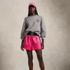 Polo Ralph Lauren Pink Pony Satin Boxing Short In Blaze Fuchsia