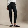 Ralph Lauren Pink Pony Stretch-jersey Legging In Black