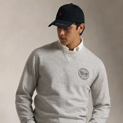 Polo Ralph Lauren Pink Pony Sweatshirt In Dark Vintage Heather