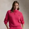 Polo Ralph Lauren Pink Pony Washable Cashmere Hoodie In Wild Raspberry