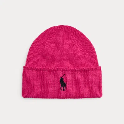 Ralph Lauren Pink Pony Wool Beanie