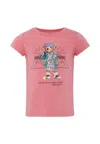 Ralph Lauren Cotton Bear Logo T-shirt In Pink