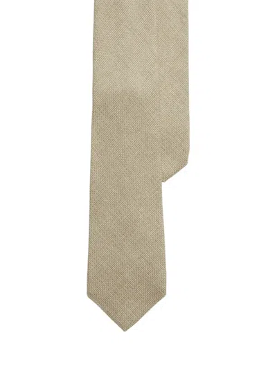 Ralph Lauren Piqué-texture Tie In Brown