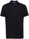 Ralph Lauren Piqué-weave Polo Shirt In Blau