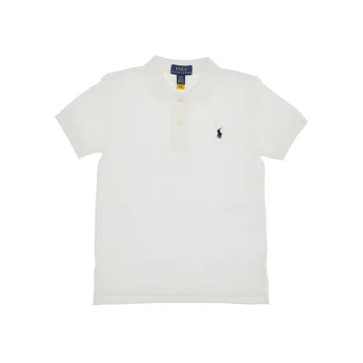 RALPH LAUREN PIQUET POLO SHIRT WITH LOGO EMBROIDERY KIDS