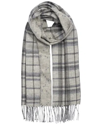 Ralph Lauren Plaid And Logo Double Face Scarf