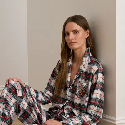 Ralph Lauren Plaid Brushed Twill Sleep Set In Multi