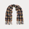 Ralph Lauren Plaid Bullion Scarf In Multi