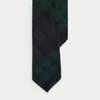 Ralph Lauren Plaid Cashmere Tie In Black
