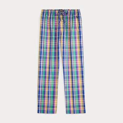 Polo Ralph Lauren Plaid Cotton Pajama Pant In Morgan Plaid In Multi