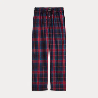 Ralph Lauren Plaid Cotton Pajama Pant In Multi