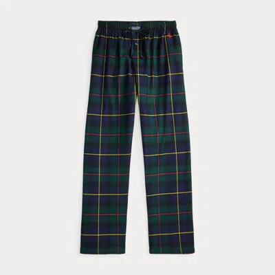 Ralph Lauren Plaid Flannel Pajama Pant In Multi