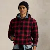 Ralph Lauren Plaid Fleece Hoodie In Multi