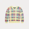 Ralph Lauren Kids' Plaid French Terry Sweatshirt In Multi