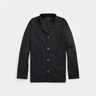 Polo Ralph Lauren Plaid Pajama Shirt In Soho Plaid In Black