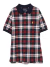 Polo Ralph Lauren Plaid-pattern Piqué Polo Shirt In Red