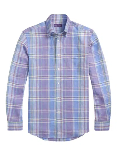 Ralph Lauren Plaid-pattern Shirt In Blue
