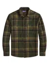 Ralph Lauren Plaid Cashmere Twill Shirt In Green