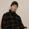 Ralph Lauren Plaid Pile Fleece Shirt Jacket In Green