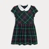 Polo Ralph Lauren Kids' Plaid Ponte Dress In Multi
