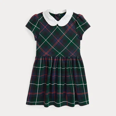 Polo Ralph Lauren Kids' Plaid Ponte Dress In Multi