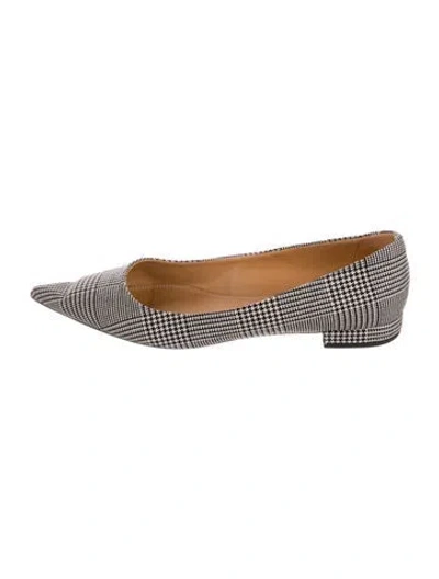 Pre-owned Ralph Lauren Plaid Print Ballet Flats