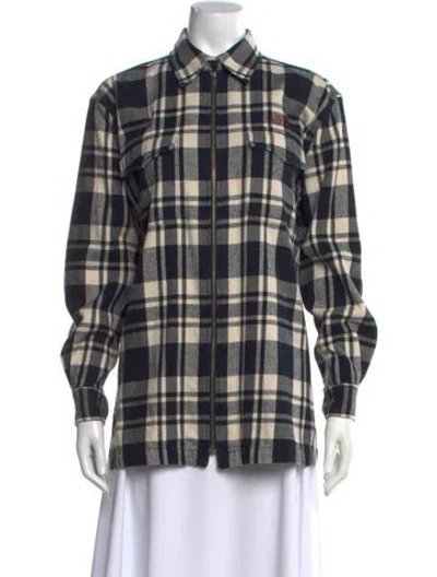 Pre-owned Ralph Lauren Plaid Print Crew Neck Sweater In Multi
