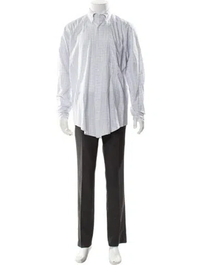 Pre-owned Ralph Lauren Plaid Print Long Sleeve Dress Shirt In Multi