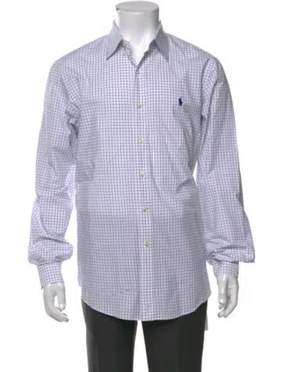 Pre-owned Ralph Lauren Plaid Print Long Sleeve Dress Shirt In Multi