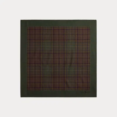 Ralph Lauren Plaid-print Wool Bandanna