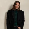 Ralph Lauren Plaid Soft Cotton Turtleneck In Black