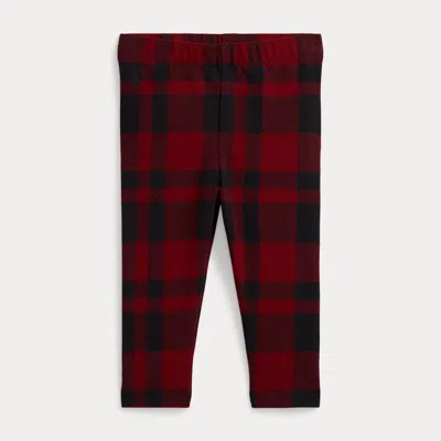 Ralph Lauren Babies'  Plaid Stretch Jersey Legging In Multi