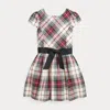 Polo Ralph Lauren Kids' Plaid Twill Dress In Multi