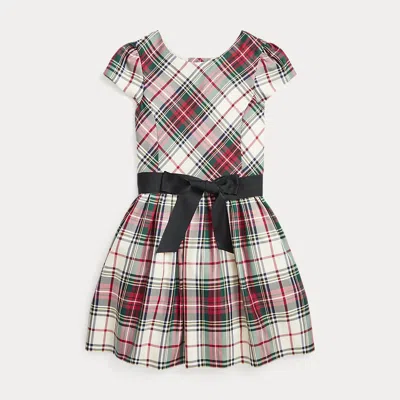 Polo Ralph Lauren Kids' Plaid Twill Dress In Multi