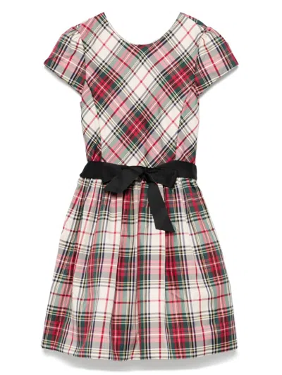 POLO RALPH LAUREN PLAID TWILL DRESS