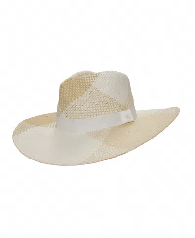 Ralph Lauren Plaid Weave Fedora Hat In Multi