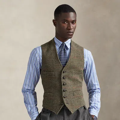 Ralph Lauren Plaid Wool Tweed Vest