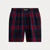 Ralph Lauren Plaid Woven Cotton Boxer In Multi