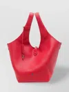 Ralph Lauren Play Textured Leather Top Handle Tote In Red