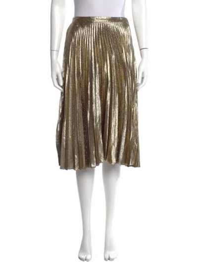 Pre-owned Ralph Lauren Pleated Accents Knee-length Skirt