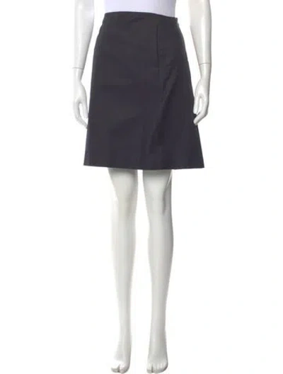 Pre-owned Ralph Lauren Pleated Accents Knee-length Skirt In Black