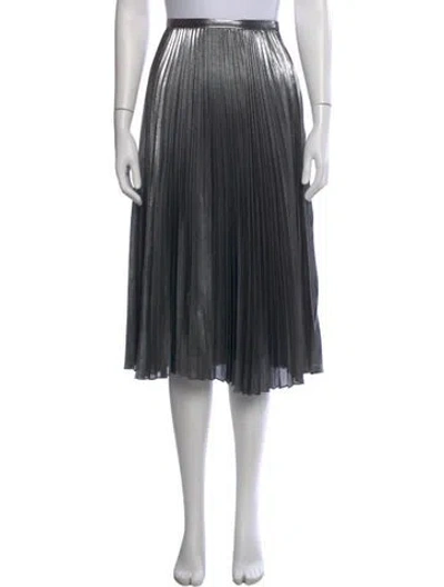 Pre-owned Ralph Lauren Pleated Accents Midi Length Skirt