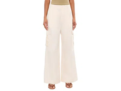 Ralph Lauren Pleated Cotton Twill Wide-leg Cargo Pants Women's Clothing Mascarpone Cream: 12 31 In Neutral