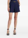 Ralph Lauren Pleated Pocket Shorts In Blue