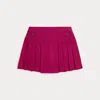 Polo Ralph Lauren Kids' Pleated Ponte Skort In Pink